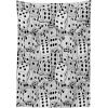 Ambesonne Circus Tablecloth, Sketchy Circles in Vintage Style Bear Rigdding on a Bicycle Strongman Print, Dining Room Kitchen Rectangular Table Cover, 60″ X 84″, Orange Amber(Grey Black)