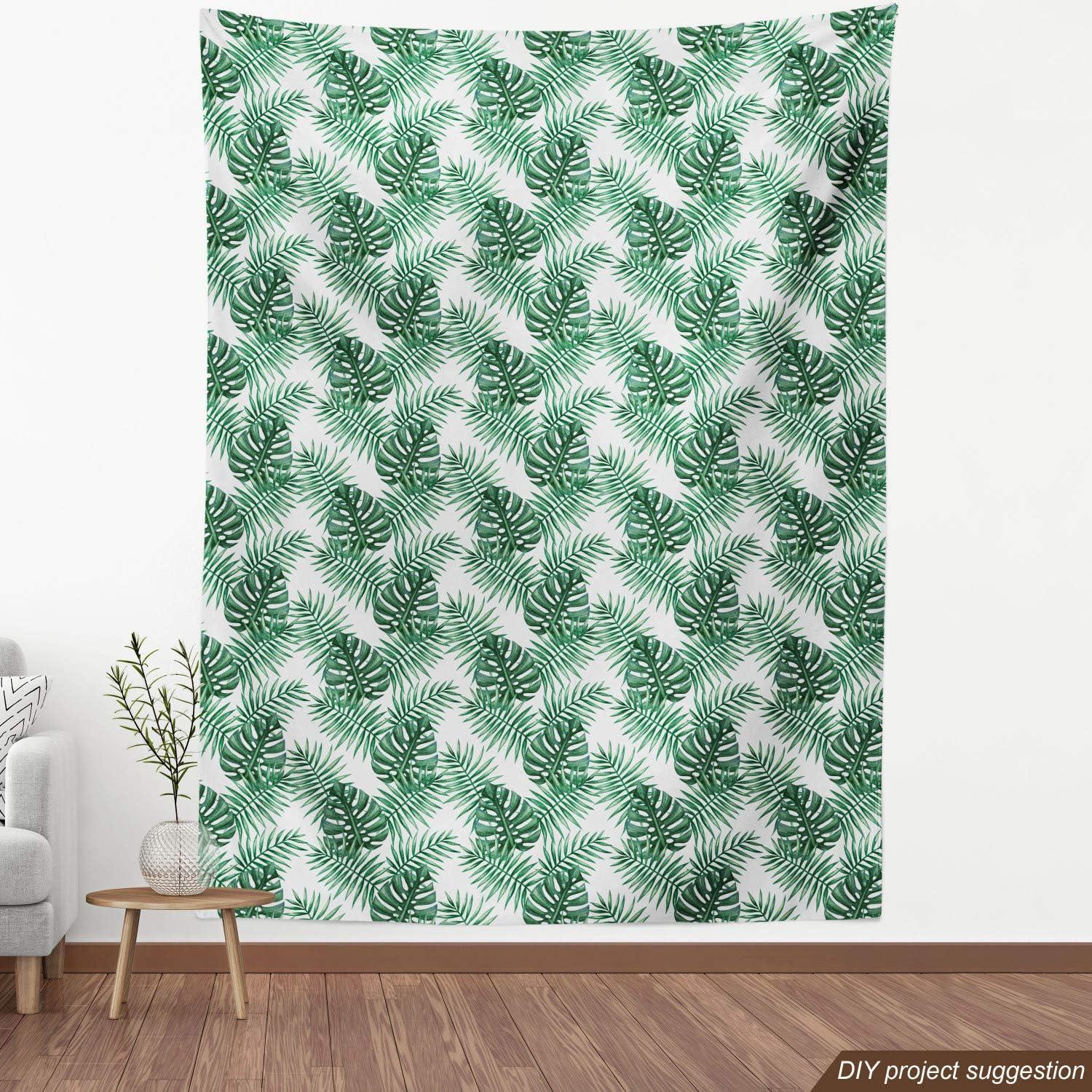 imageAmbesonne Bird Print Fabric by The Yard Cartoon Pattern with Flying Pelicans Decorative Fabric for Upholstery and Home Accents 1 Yard EggshellForest Green