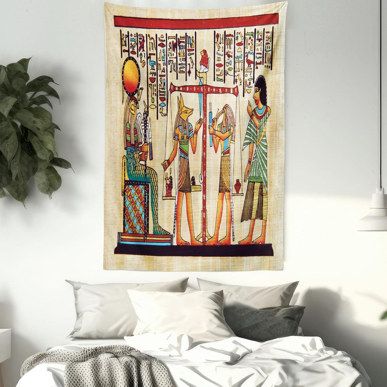 imageAmbesonne Cat Tapestry Cartoon Cat in Various Poses Sleepy Lying Dreaming Expression Comic Wall Hanging for Bedroom Living Room Dorm Decor 40 X 60 Turquoise ApricotIvory Paprika