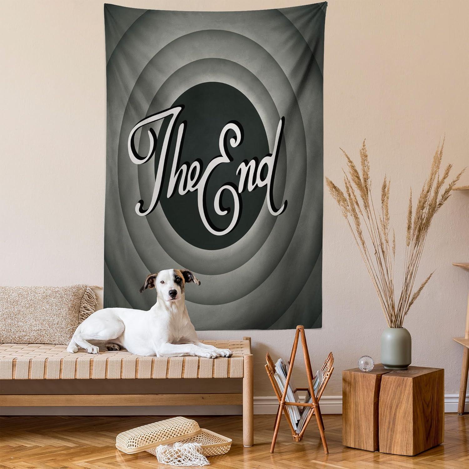 imageAmbesonne Cat Tapestry Cartoon Cat in Various Poses Sleepy Lying Dreaming Expression Comic Wall Hanging for Bedroom Living Room Dorm Decor 40 X 60 Turquoise ApricotGrey Green
