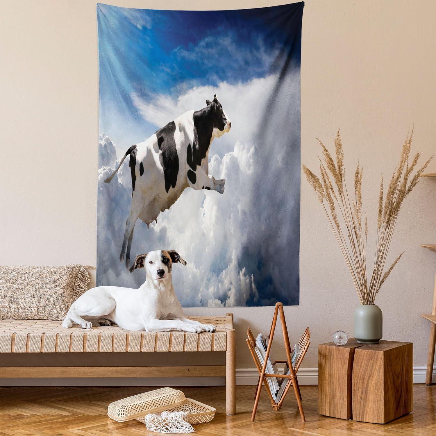 imageAmbesonne Cat Tapestry Cartoon Cat in Various Poses Sleepy Lying Dreaming Expression Comic Wall Hanging for Bedroom Living Room Dorm Decor 40 X 60 Turquoise ApricotSky Blue