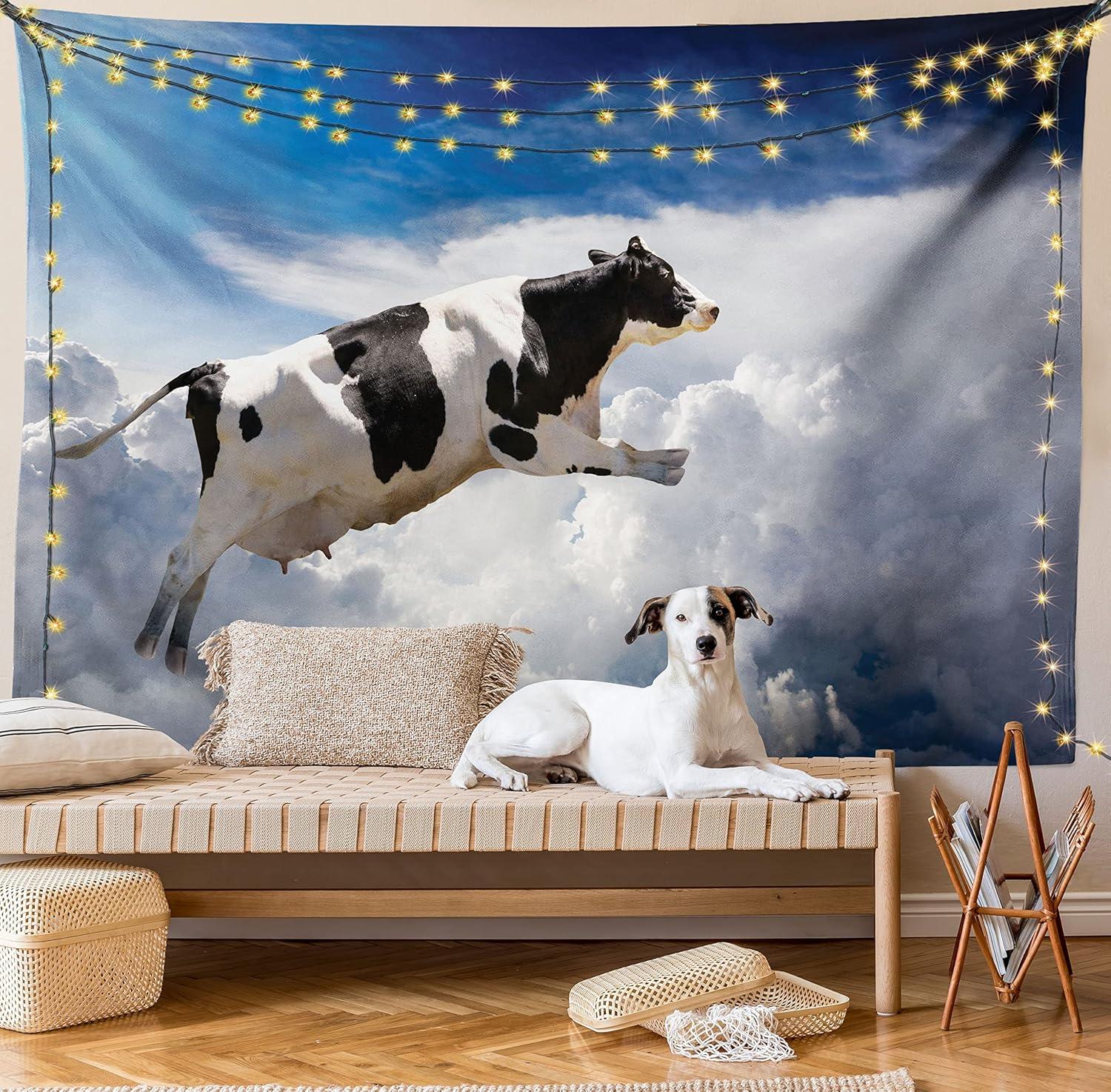 imageAmbesonne Cat Tapestry Cartoon Cat in Various Poses Sleepy Lying Dreaming Expression Comic Wall Hanging for Bedroom Living Room Dorm Decor 40 X 60 Turquoise ApricotSky Blue
