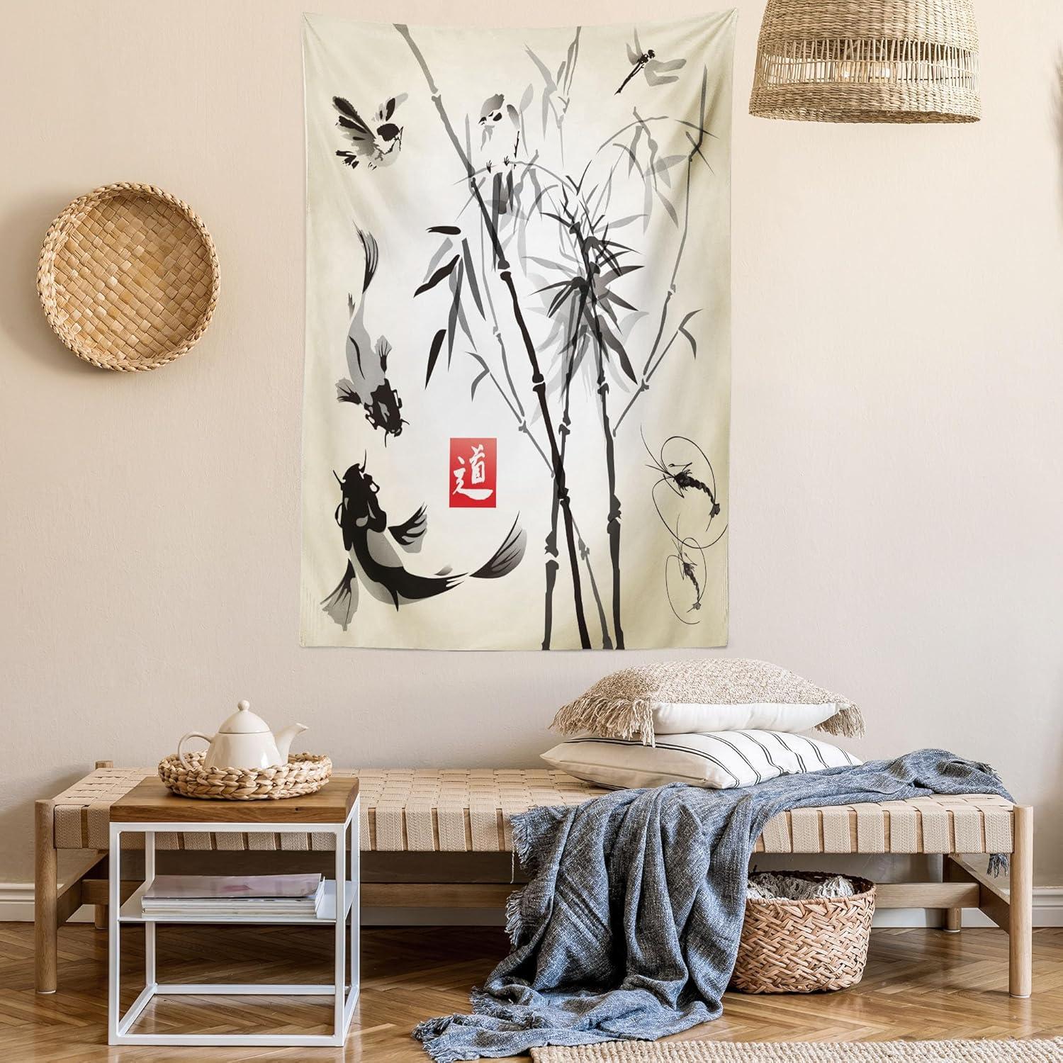 imageAmbesonne Cat Tapestry Cartoon Cat in Various Poses Sleepy Lying Dreaming Expression Comic Wall Hanging for Bedroom Living Room Dorm Decor 40 X 60 Turquoise ApricotWhite Black