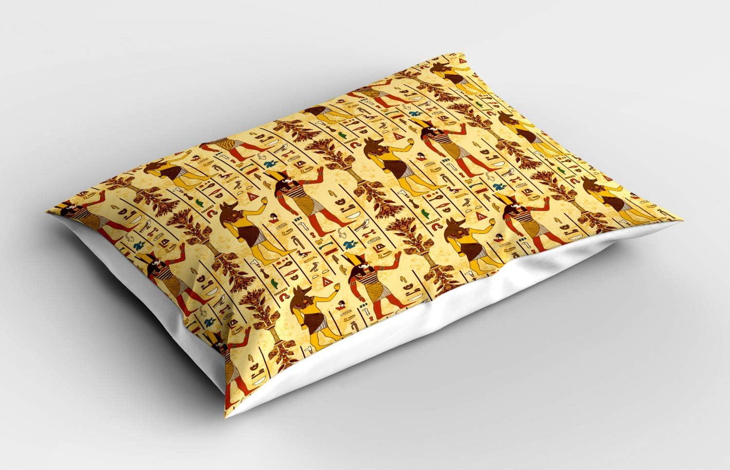 imageAmbesonne Construction Pillow Sham Construction Tools in Cartoon Style Engineering Fixing Repairing Building Decorative Standard Queen Size Printed Pillowcase 30 X 20 Grey YellowRainbow