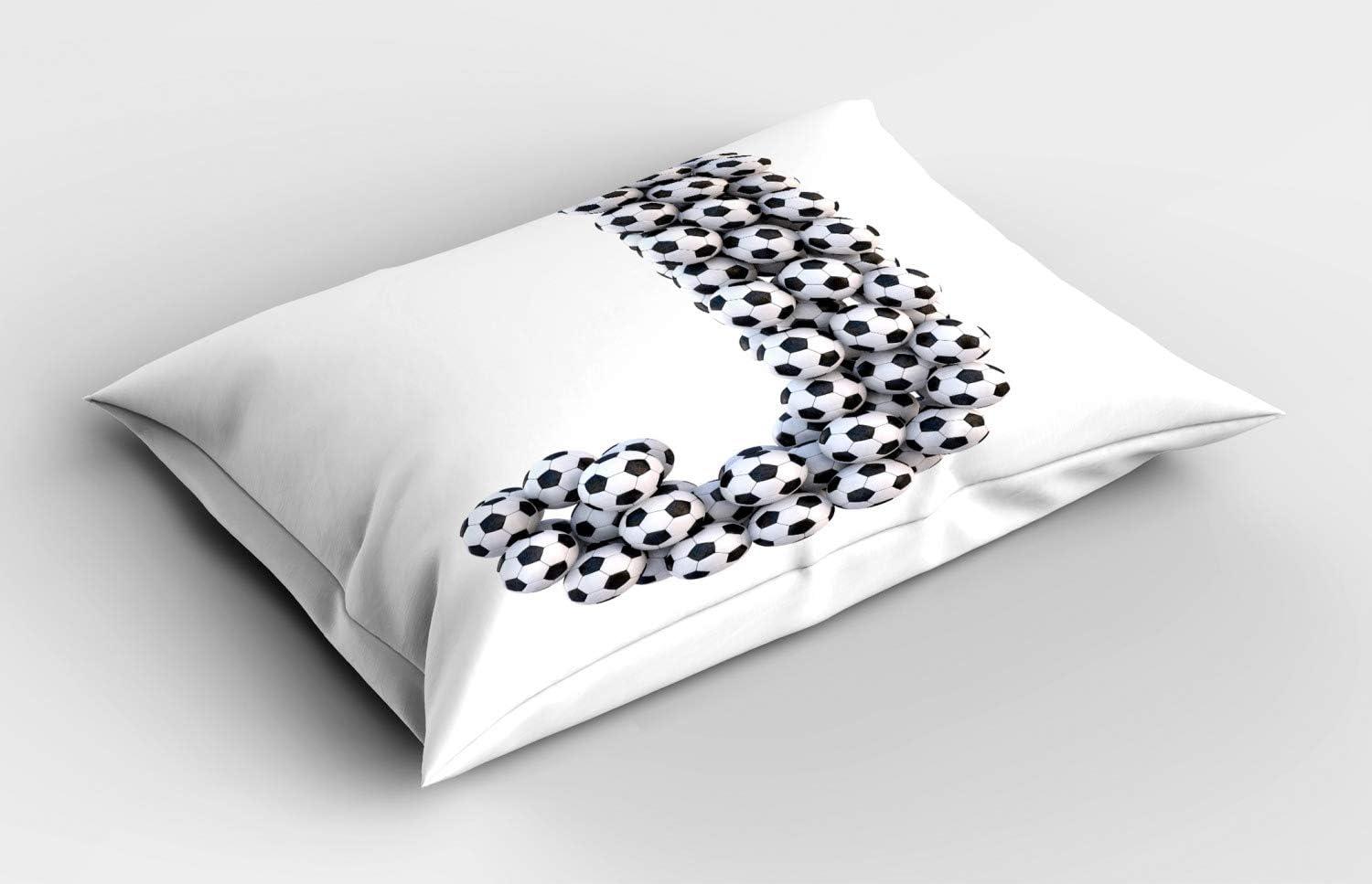 imageAmbesonne Construction Pillow Sham Construction Tools in Cartoon Style Engineering Fixing Repairing Building Decorative Standard Queen Size Printed Pillowcase 30 X 20 Grey YellowWhite