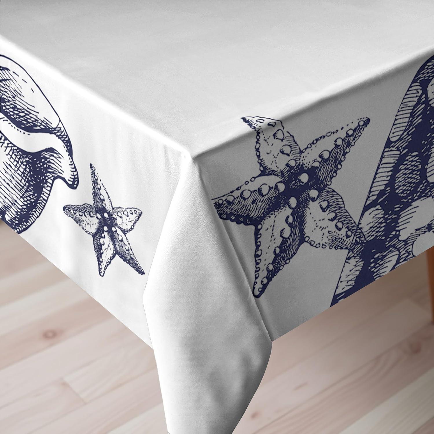 imageAmbesonne Easter Tablecloth Orange Carrots Colorful Eggs and Dots in Cartoon Style Fresh and Healthy Bunny Food Dining Room Kitchen Rectangular Table Cover 52 X 70Dark OrangeNavy Blue