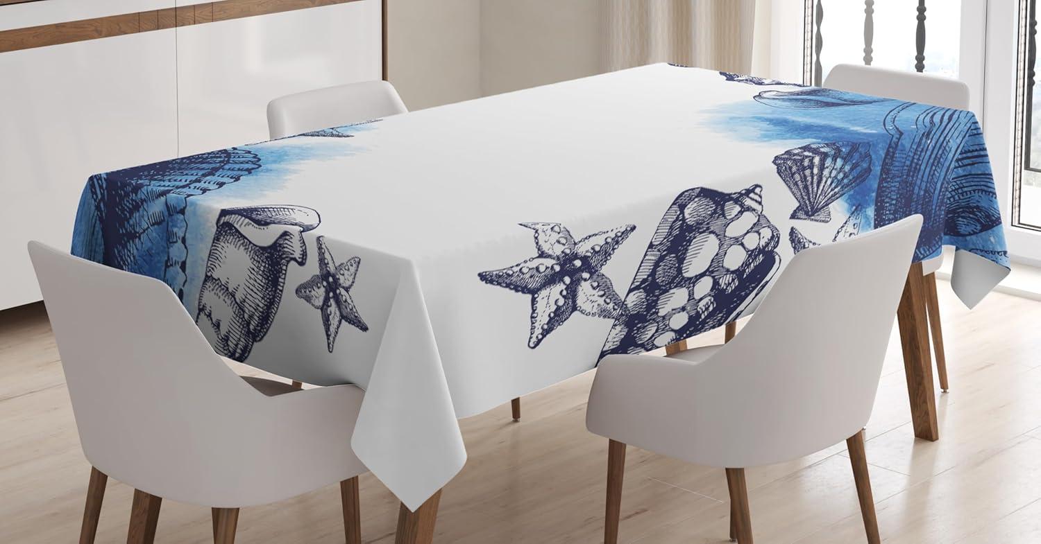 imageAmbesonne Easter Tablecloth Orange Carrots Colorful Eggs and Dots in Cartoon Style Fresh and Healthy Bunny Food Dining Room Kitchen Rectangular Table Cover 52 X 70Dark OrangeNavy Blue