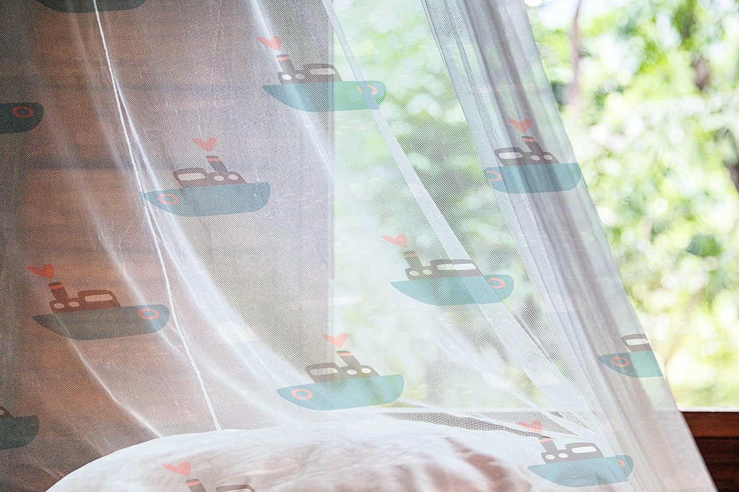imageAmbesonne Snail Tulle Curtains with Rod Pocket Numerous Repetitive Colorful Cartoon Shell Animals Character Illustration Sheer Drape for Wedding Party 2 Panels 108 x 72 Pale Yellow MulticolorBaby Blue