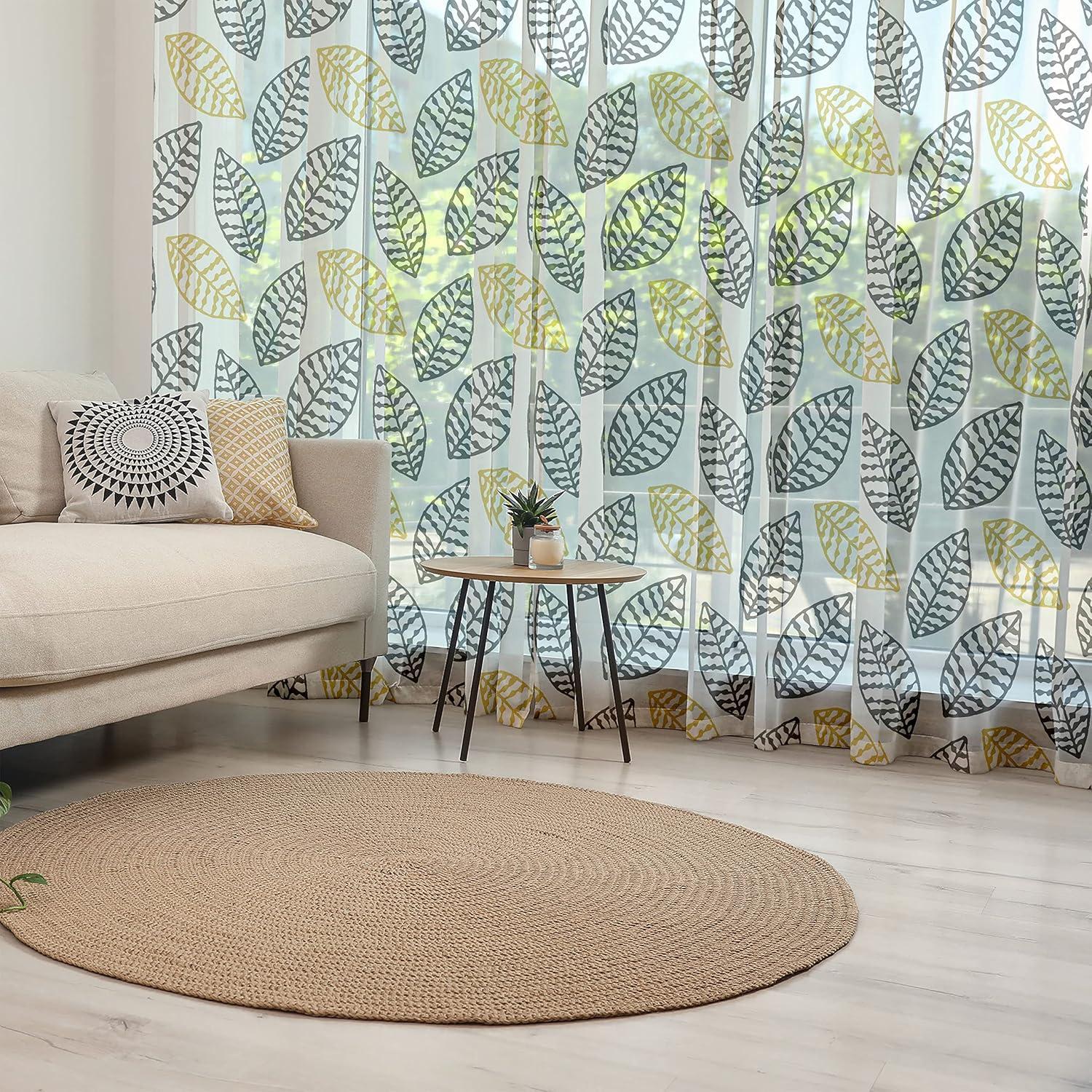imageAmbesonne Snail Tulle Curtains with Rod Pocket Numerous Repetitive Colorful Cartoon Shell Animals Character Illustration Sheer Drape for Wedding Party 2 Panels 108 x 72 Pale Yellow MulticolorCharcoal Grey and Yellow