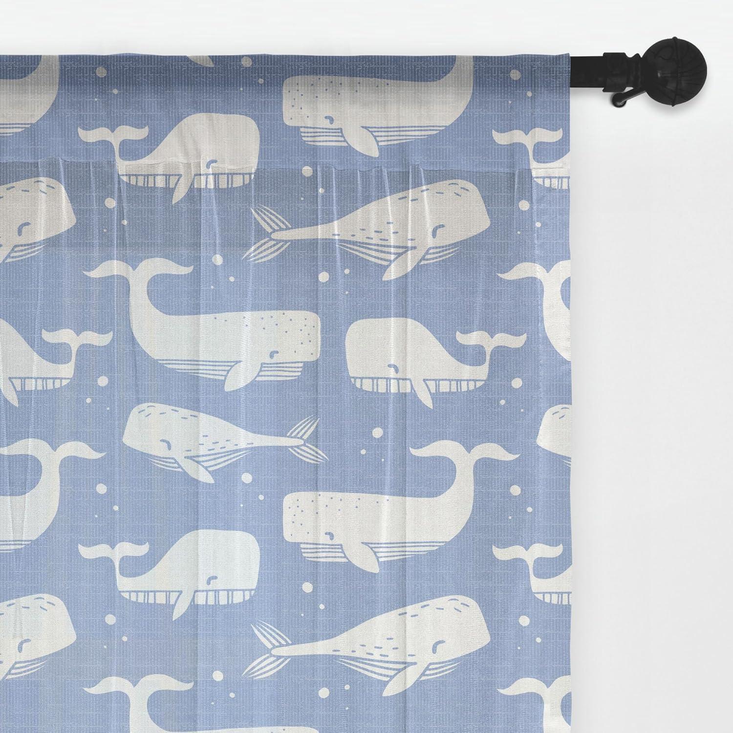 imageAmbesonne Snail Tulle Curtains with Rod Pocket Numerous Repetitive Colorful Cartoon Shell Animals Character Illustration Sheer Drape for Wedding Party 2 Panels 108 x 72 Pale Yellow MulticolorCeil Blue and White