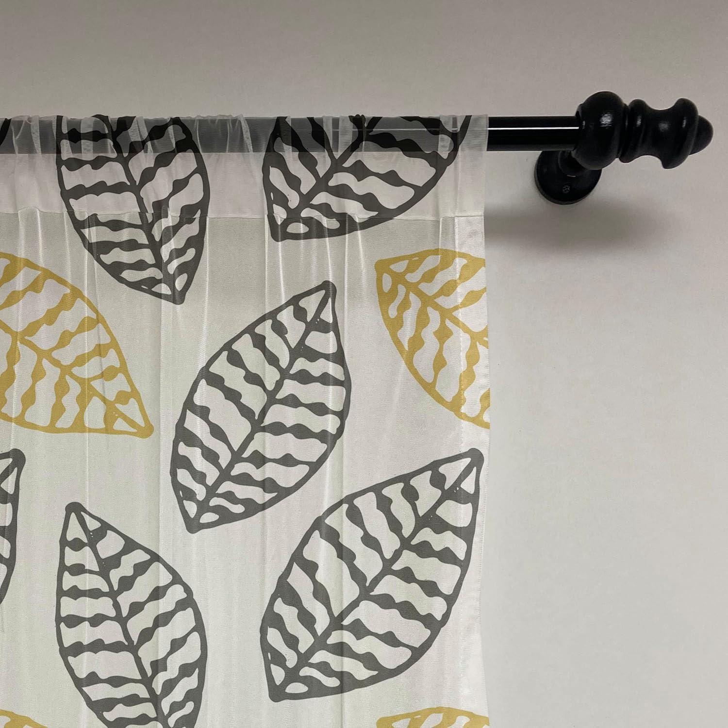 imageAmbesonne Snail Tulle Curtains with Rod Pocket Numerous Repetitive Colorful Cartoon Shell Animals Character Illustration Sheer Drape for Wedding Party 2 Panels 108 x 72 Pale Yellow MulticolorCharcoal Grey and Yellow