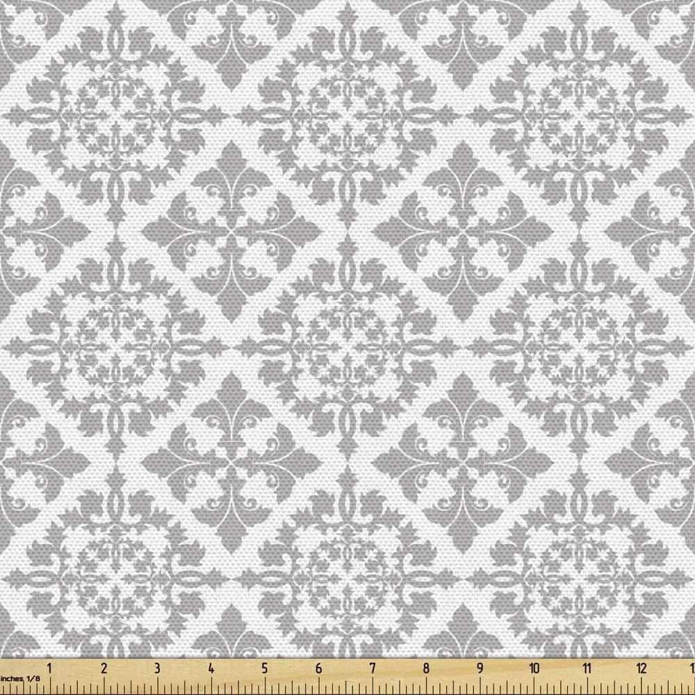 imageAmbesonne Bird Print Fabric by The Yard Cartoon Pattern with Flying Pelicans Decorative Fabric for Upholstery and Home Accents 1 Yard EggshellGray White