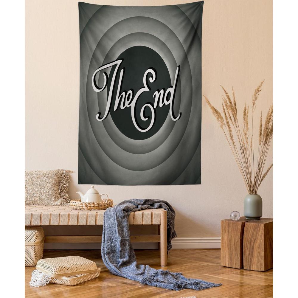 imageAmbesonne Cat Tapestry Cartoon Cat in Various Poses Sleepy Lying Dreaming Expression Comic Wall Hanging for Bedroom Living Room Dorm Decor 40 X 60 Turquoise ApricotGrey Green