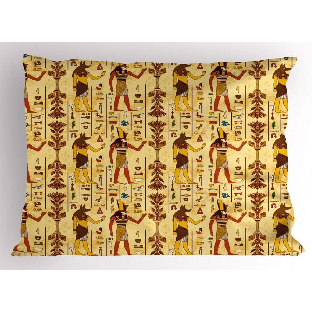 imageAmbesonne Construction Pillow Sham Construction Tools in Cartoon Style Engineering Fixing Repairing Building Decorative Standard Queen Size Printed Pillowcase 30 X 20 Grey YellowRainbow