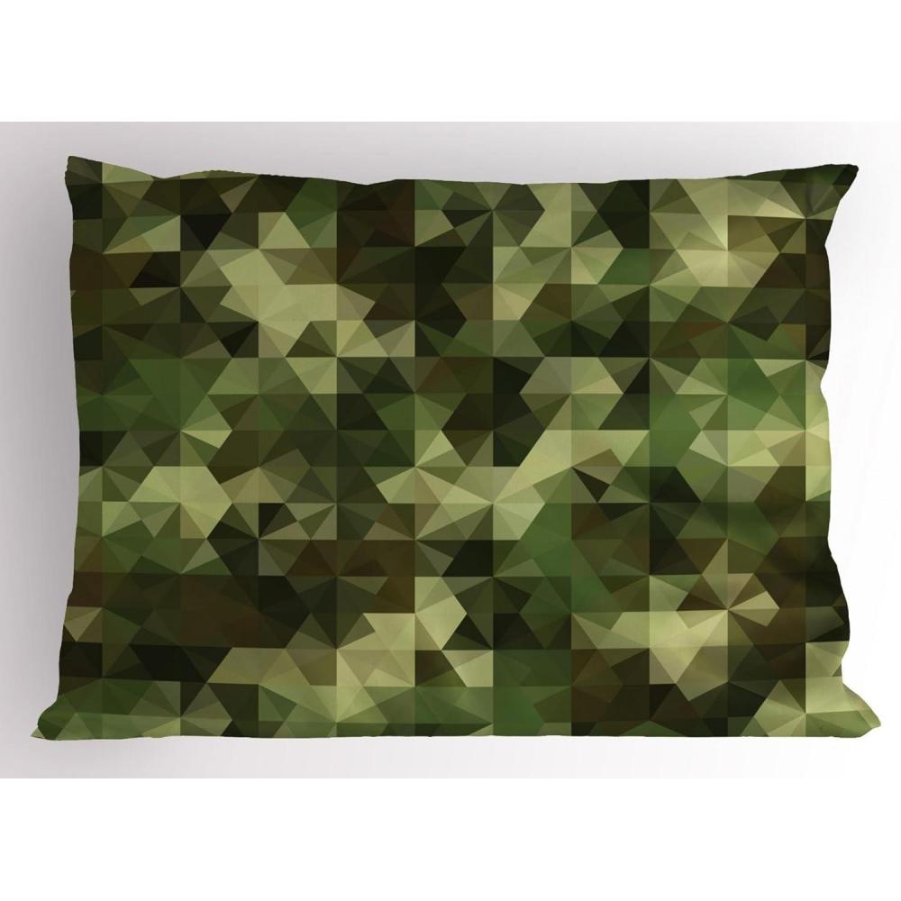 imageAmbesonne Construction Pillow Sham Construction Tools in Cartoon Style Engineering Fixing Repairing Building Decorative Standard Queen Size Printed Pillowcase 30 X 20 Grey YellowGreen