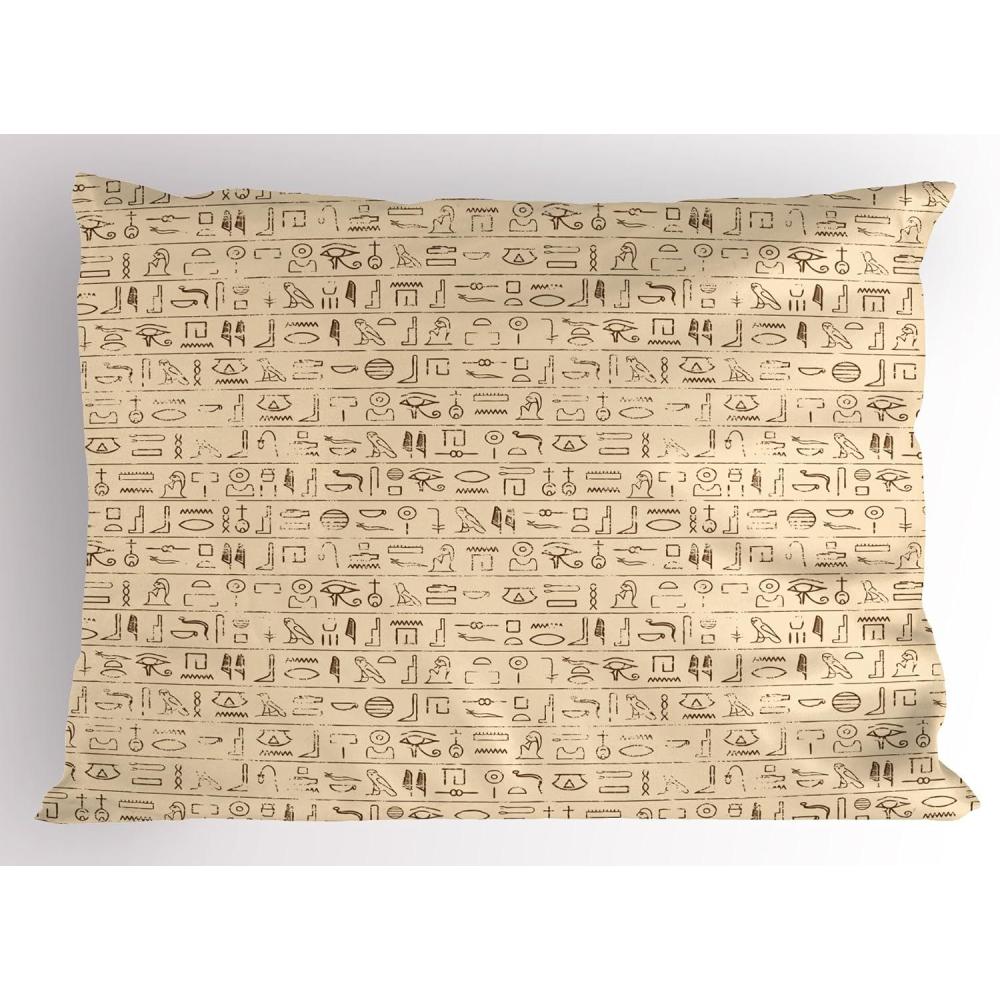 imageAmbesonne Construction Pillow Sham Construction Tools in Cartoon Style Engineering Fixing Repairing Building Decorative Standard Queen Size Printed Pillowcase 30 X 20 Grey YellowBrown Tan