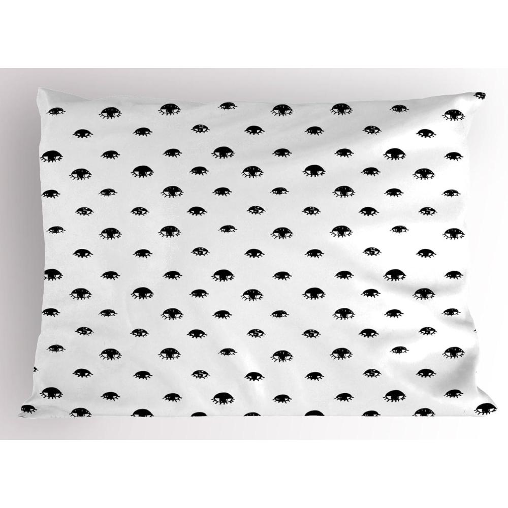 imageAmbesonne Construction Pillow Sham Construction Tools in Cartoon Style Engineering Fixing Repairing Building Decorative Standard Queen Size Printed Pillowcase 30 X 20 Grey YellowWhite Black