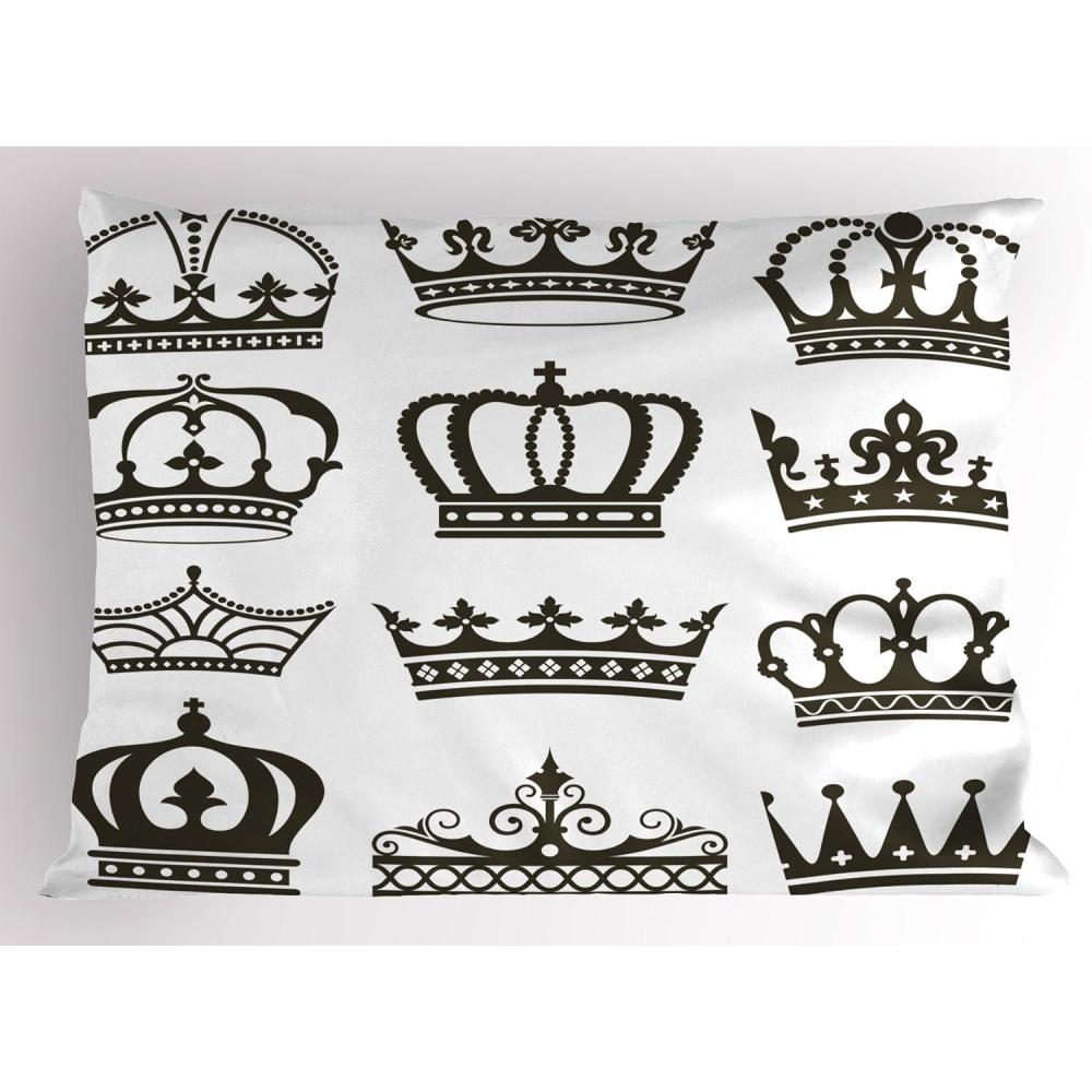 imageAmbesonne Construction Pillow Sham Construction Tools in Cartoon Style Engineering Fixing Repairing Building Decorative Standard Queen Size Printed Pillowcase 30 X 20 Grey YellowGreen Brown