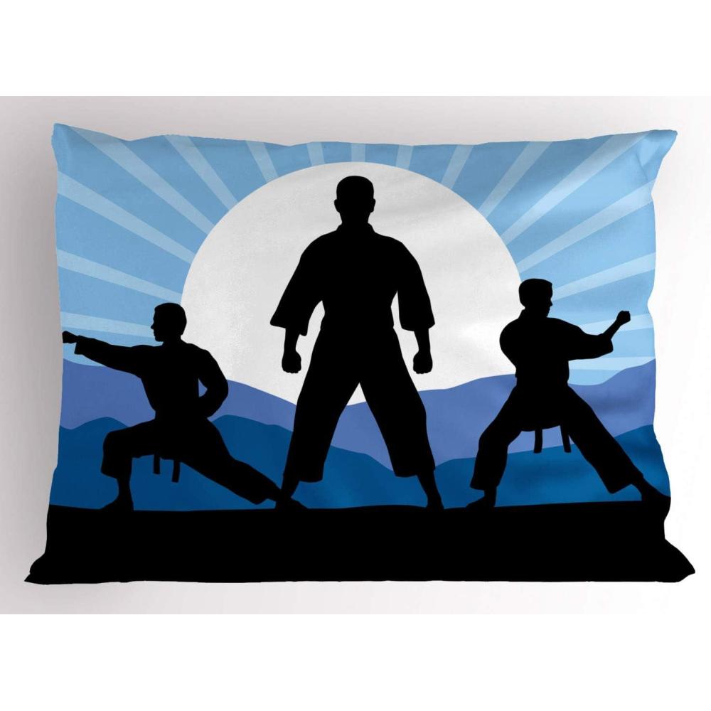 imageAmbesonne Construction Pillow Sham Construction Tools in Cartoon Style Engineering Fixing Repairing Building Decorative Standard Queen Size Printed Pillowcase 30 X 20 Grey YellowSky Blue Black