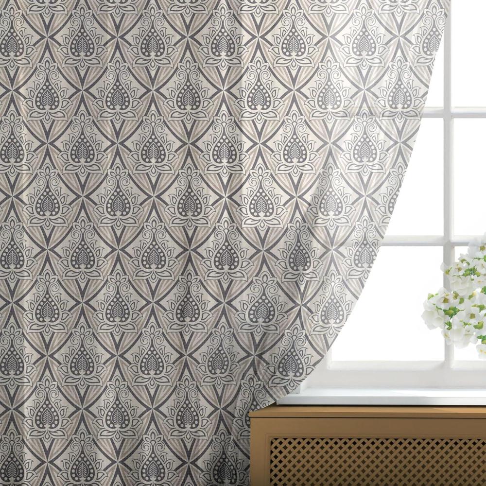 imageAmbesonne Snail Tulle Curtains with Rod Pocket Numerous Repetitive Colorful Cartoon Shell Animals Character Illustration Sheer Drape for Wedding Party 2 Panels 108 x 72 Pale Yellow MulticolorTaupe Beige