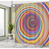 Ambesonne Alice in Wonderland Shower Curtain, White Rabbit is Talking Fictional Fantasy and Alice Themed Print, Cloth Fabric Bathroom Decor Set with Hooks, 69″ W x 70″ L, White Blue Black(Rainbow)