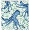 Ambesonne Alice in Wonderland Shower Curtain, White Rabbit is Talking Fictional Fantasy and Alice Themed Print, Cloth Fabric Bathroom Decor Set with Hooks, 69″ W x 70″ L, White Blue Black(Mint Green)