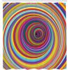 Ambesonne Alice in Wonderland Shower Curtain, White Rabbit is Talking Fictional Fantasy and Alice Themed Print, Cloth Fabric Bathroom Decor Set with Hooks, 69″ W x 70″ L, White Blue Black(Rainbow)
