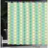 Ambesonne Alice in Wonderland Shower Curtain, White Rabbit is Talking Fictional Fantasy and Alice Themed Print, Cloth Fabric Bathroom Decor Set with Hooks, 69″ W x 70″ L, White Blue Black(Pale Yellow Mint Green)