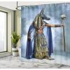 Ambesonne Alice in Wonderland Shower Curtain, White Rabbit is Talking Fictional Fantasy and Alice Themed Print, Cloth Fabric Bathroom Decor Set with Hooks, 69″ W x 70″ L, White Blue Black(Mustard Dimgrey)