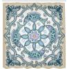 Ambesonne Alice in Wonderland Shower Curtain, White Rabbit is Talking Fictional Fantasy and Alice Themed Print, Cloth Fabric Bathroom Decor Set with Hooks, 69″ W x 70″ L, White Blue Black(Blue Beige)