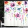 Ambesonne Alice in Wonderland Shower Curtain, White Rabbit is Talking Fictional Fantasy and Alice Themed Print, Cloth Fabric Bathroom Decor Set with Hooks, 69″ W x 70″ L, White Blue Black(Pink Orange)