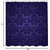 Ambesonne Alice in Wonderland Shower Curtain, White Rabbit is Talking Fictional Fantasy and Alice Themed Print, Cloth Fabric Bathroom Decor Set with Hooks, 69″ W x 70″ L, White Blue Black(Dark Blue)