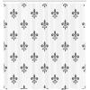 Ambesonne Alice in Wonderland Shower Curtain, White Rabbit is Talking Fictional Fantasy and Alice Themed Print, Cloth Fabric Bathroom Decor Set with Hooks, 69″ W x 70″ L, White Blue Black(Grey White)