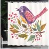 Ambesonne Animal Shower Curtain, Colorful Design Savannah Themed Cartoon Animals Image Art Forest Woodland Print, Cloth Fabric Bathroom Decor Set with Hooks, 69″ W x 84″ L, Multicolor Sky Blue(Apple Green)