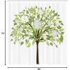 Ambesonne Animal Shower Curtain, Colorful Design Savannah Themed Cartoon Animals Image Art Forest Woodland Print, Cloth Fabric Bathroom Decor Set with Hooks, 69″ W x 84″ L, Multicolor Sky Blue(Green Brown White)