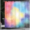 Ambesonne Animal Shower Curtain, Colorful Design Savannah Themed Cartoon Animals Image Art Forest Woodland Print, Cloth Fabric Bathroom Decor Set with Hooks, 69″ W x 84″ L, Multicolor Sky Blue(Multicolor Plum)