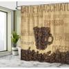 Ambesonne Animal Shower Curtain, Colorful Design Savannah Themed Cartoon Animals Image Art Forest Woodland Print, Cloth Fabric Bathroom Decor Set with Hooks, 69″ W x 84″ L, Multicolor Sky Blue(Dark Brown Pale Brown)