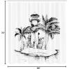 Ambesonne Animal Shower Curtain, Colorful Design Savannah Themed Cartoon Animals Image Art Forest Woodland Print, Cloth Fabric Bathroom Decor Set with Hooks, 69″ W x 84″ L, Multicolor Sky Blue(Black and White)