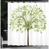 Ambesonne Animal Shower Curtain, Colorful Design Savannah Themed Cartoon Animals Image Art Forest Woodland Print, Cloth Fabric Bathroom Decor Set with Hooks, 69″ W x 84″ L, Multicolor Sky Blue(Green Brown White)