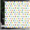 Ambesonne Animal Shower Curtain, Colorful Design Savannah Themed Cartoon Animals Image Art Forest Woodland Print, Cloth Fabric Bathroom Decor Set with Hooks, 69″ W x 84″ L, Multicolor Sky Blue(Multicolor White)