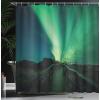 Ambesonne Animal Shower Curtain, Colorful Design Savannah Themed Cartoon Animals Image Art Forest Woodland Print, Cloth Fabric Bathroom Decor Set with Hooks, 69″ W x 84″ L, Multicolor Sky Blue(Fern Green Dark Blue)