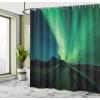 Ambesonne Animal Shower Curtain, Colorful Design Savannah Themed Cartoon Animals Image Art Forest Woodland Print, Cloth Fabric Bathroom Decor Set with Hooks, 69″ W x 84″ L, Multicolor Sky Blue(Fern Green Dark Blue)