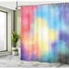 Ambesonne Animal Shower Curtain, Colorful Design Savannah Themed Cartoon Animals Image Art Forest Woodland Print, Cloth Fabric Bathroom Decor Set with Hooks, 69″ W x 84″ L, Multicolor Sky Blue(Multicolor Plum)