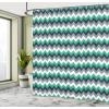 Ambesonne Animal Shower Curtain, Colorful Design Savannah Themed Cartoon Animals Image Art Forest Woodland Print, Cloth Fabric Bathroom Decor Set with Hooks, 69″ W x 84″ L, Multicolor Sky Blue(Jade Green Grey White)