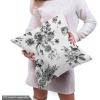 Ambesonne Bird Print Fabric by The Yard, Cartoon Pattern with Flying Pelicans, Decorative Fabric for Upholstery and Home Accents, 1 Yard, Eggshell(Black and White)