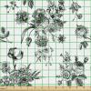 Ambesonne Bird Print Fabric by The Yard, Cartoon Pattern with Flying Pelicans, Decorative Fabric for Upholstery and Home Accents, 1 Yard, Eggshell(Black and White)