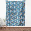Ambesonne Bird Print Fabric by The Yard, Cartoon Pattern with Flying Pelicans, Decorative Fabric for Upholstery and Home Accents, 1 Yard, Eggshell(Blue Orange)