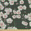 Ambesonne Bird Print Fabric by The Yard, Cartoon Pattern with Flying Pelicans, Decorative Fabric for Upholstery and Home Accents, 1 Yard, Eggshell(Brown White)