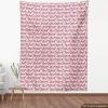 Ambesonne Bird Print Fabric by The Yard, Cartoon Pattern with Flying Pelicans, Decorative Fabric for Upholstery and Home Accents, 1 Yard, Eggshell(Coral Indigo)