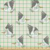 Ambesonne Bird Print Fabric by The Yard, Cartoon Pattern with Flying Pelicans, Decorative Fabric for Upholstery and Home Accents, 1 Yard, Eggshell(Eggshell)